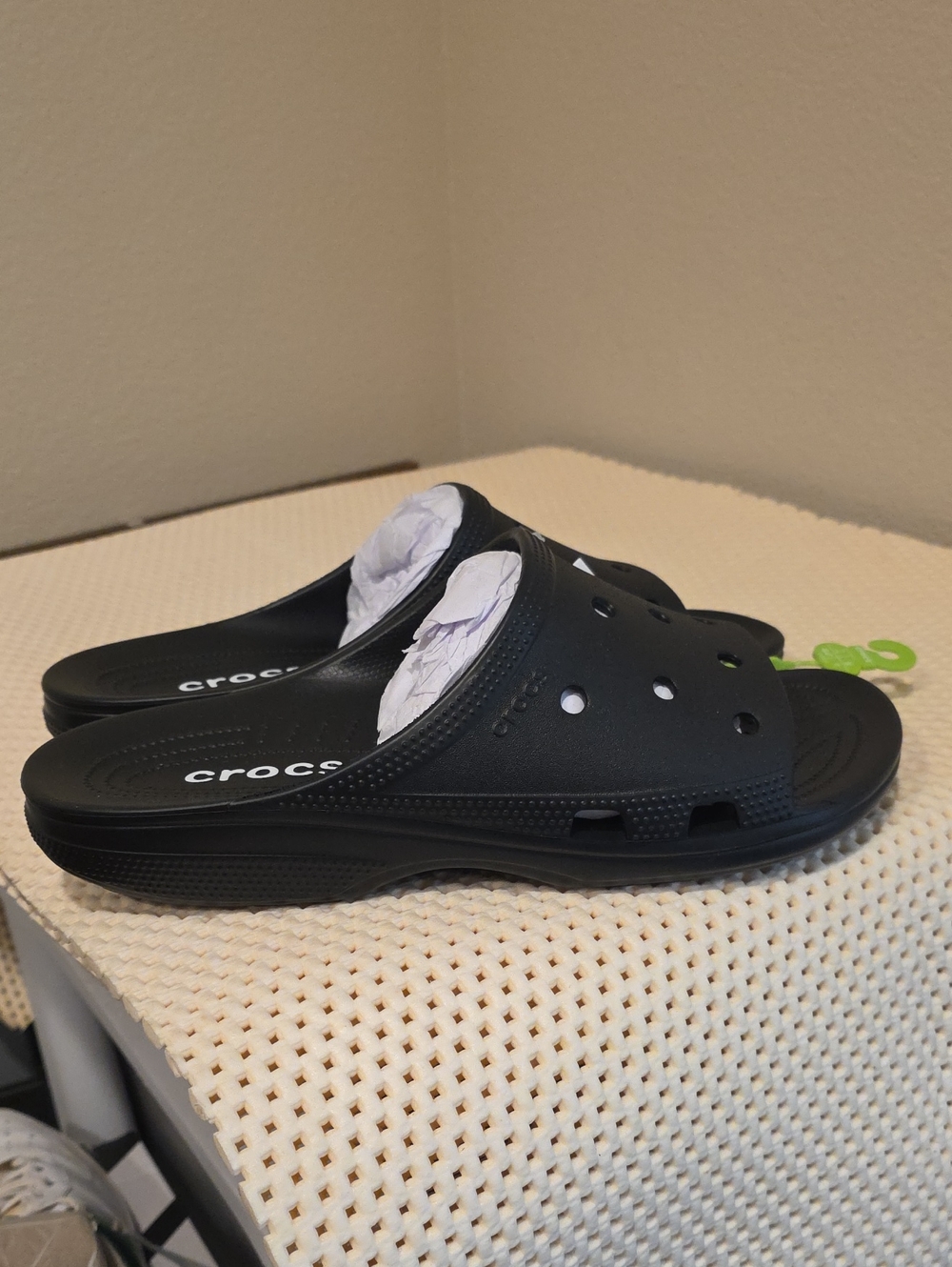 Crocs Mens size 12Black Slide Sandals
